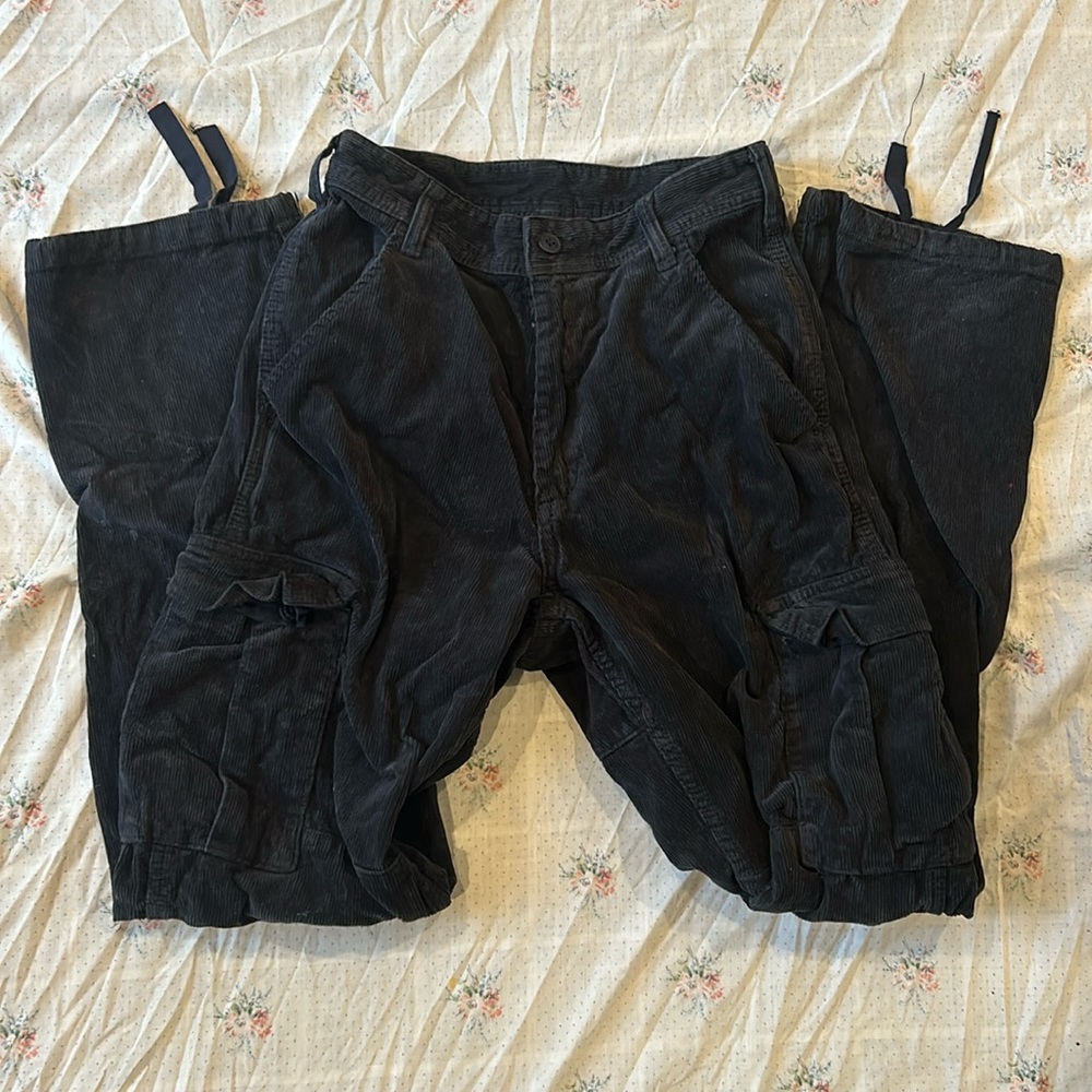 Navy blue corduroy John Galt pants, size small